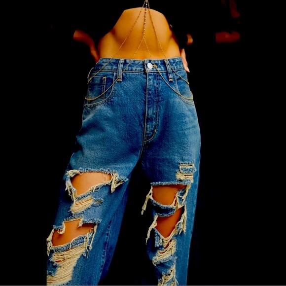 Anthropologie Pilcro Distressed Joey High-Rise Jeans-NWT size 29 waist - Picture 9 of 12